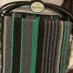 Scarf - Dark Green Stripe